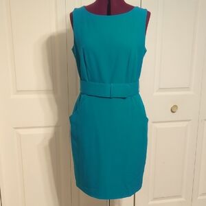 Sleeveless Teal Dress